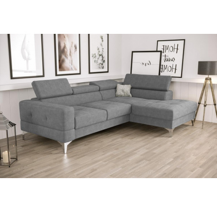 Rohová sedacia súprava TOSCANIA MINI s funkciou spania 170x250 cm - sivá, pravá Rohová sedacia súprava TOSCANIA MINI s funkciou spania 170x250 cm - sivá, pravá