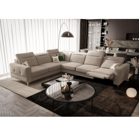 Rohová sedacia súprava s funkciou, relax MALIBU MAX 320x250 - ľavá, béžová Rohová sedacia súprava s funkciou, relax MALIBU MAX 320x250 - ľavá, béžová