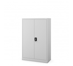 Kancelárska kovová skriňa na dokumenty KEVIN, 900 x 1400 x 400 mm, sivá