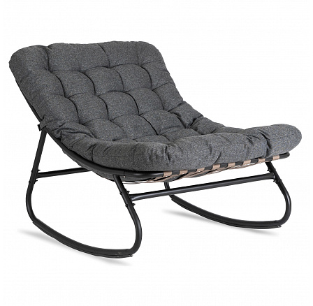 Hojdacie kreslo AURORA Sivé