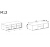 TV stolík MEDIOLAN M12 Natural Hikora