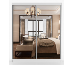 Šatní skriňa MULTI 20 - 183 cm, Biela