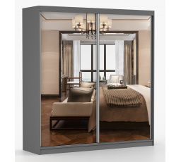 Šatní skriňa MULTI 20 - 203 cm, Sivá