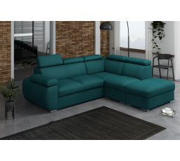 Rohová sedacia súprava Bodie V pravá tyrkysová