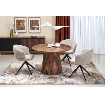 FARGO rozkladací stôl, doska - orechová, nohy - orechové (2p=1ks)