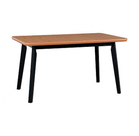 OSTENA 7 (OSLO 7) Jedálenský stôl - dub DUBE prírodne morená doska/nohy+rám čierny - kolekcia "DRE" (K150-E)