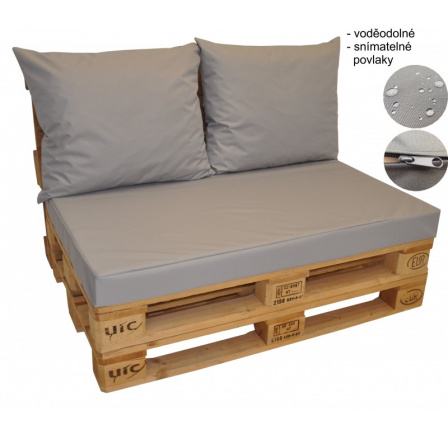 Vodotesné podložky pod paletový nábytok - sivé 336