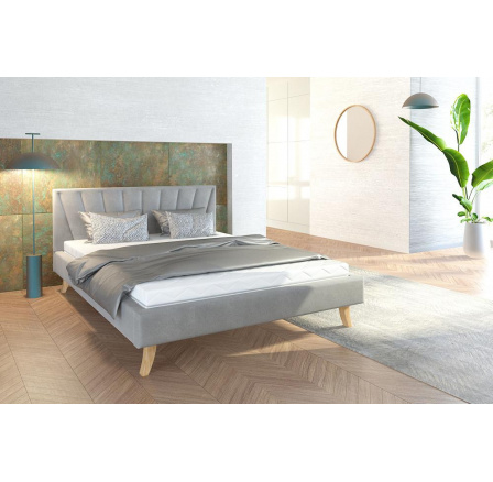 Čalúnená posteľ - HEAVEN TRINITY (GREY)