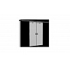Dvere posuvné nástenné dvojkrídlové TOPPO 160 White+Black