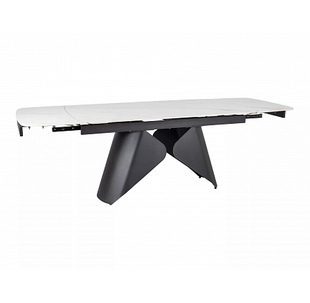 Jedálenský stôl ARMANDO, Efekt bieleho mramoru/Čierna