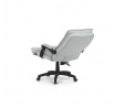 Kancelárske stoličky s podnožkou, svetlosivá látka, PC mechanizmus s aretáciou