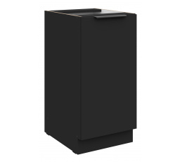 Dolná skrinka SIENA - 40 D 1F BB, Čierna mat/Čierna mat