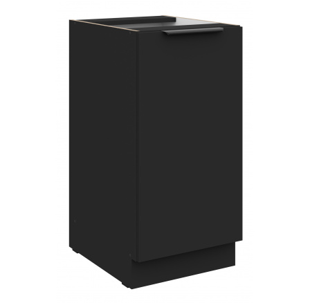 Dolná skrinka SIENA - 40 D 1F BB, Čierna mat/Čierna mat