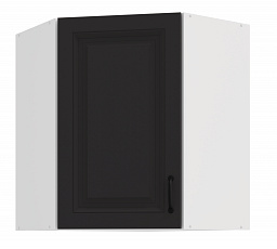 Horní rohová skříňka STELLO - 60x60 GN-72 1F (45°), Bílá/Grafit