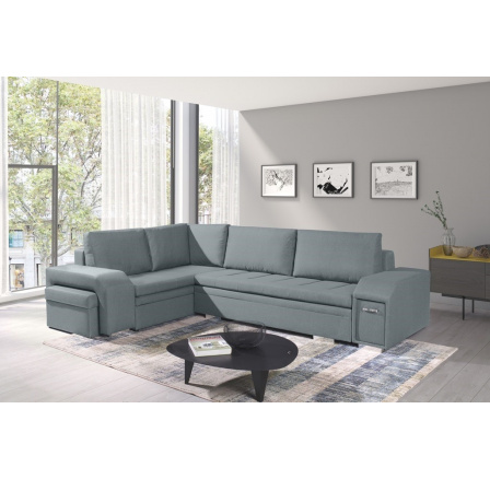 Rohová sedacia súprava Alana L sv.sivá