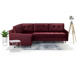 Rohová sedacia súprava L Aladin - vínová