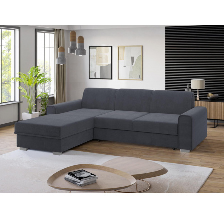 Rohová sedacia súprava Lubor L sivá