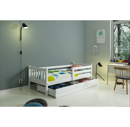 Posteľ Carlo 80x190 biela