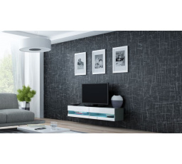 TV komoda VIGO NEW 140, sivá / biely lesk