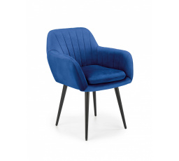 Jedálenská stolička K429, modrá/čierna