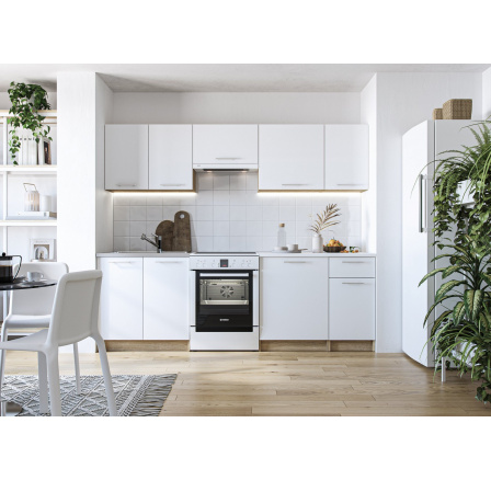 Kuchynská linka DARIA 240, Dub sonoma/Biela