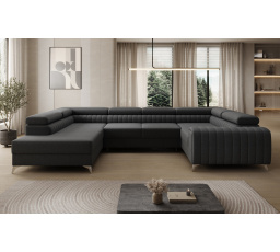 Rohová sedacia súprava v tvare U LOUIS, Sawana 14 ľavá