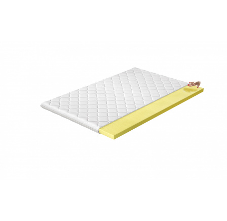 Vrchný matrac - Topper VISCO 160x200 cm, Hypoalergénny poťah Microfibre