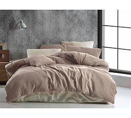 Mušelínové obliečky 140x220, 70x90 cm béžové