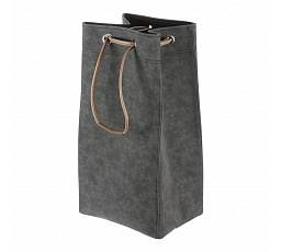 Koš látkový - skládací, stahovací, šedý