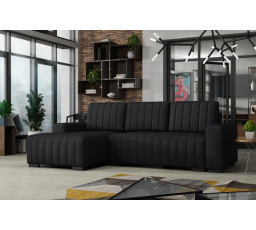Rohová sedacia súprava Hakim L - falcone14/čierna