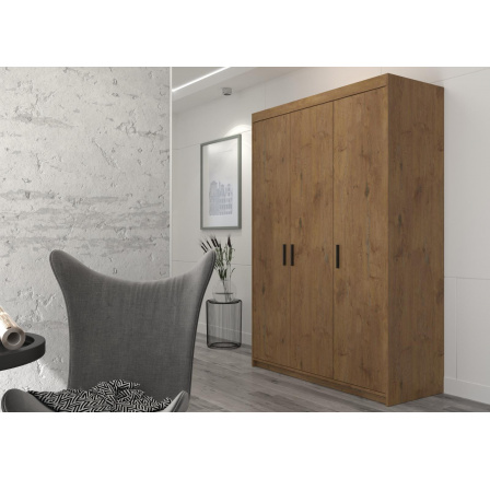 Šatní skriňa ENJA 3D, Dub lefkas