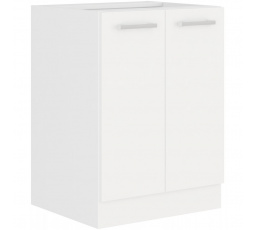 Kuchynská dolná skrinka EDNA 60 D 2F BB, Biela