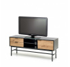 Televízna komoda MURANO RTV-1 RTV, dub artisan/čierna