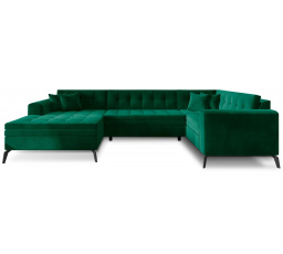 Sedacia súprava v tvare U MONTEZ, Lukso 35 Ľavá