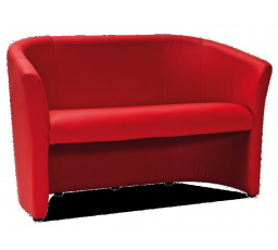 Pohovka TM-2, Červená ekokoža EK-6/Wenge