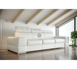 Sofa ROYAL III 295 cm - biela eko koža