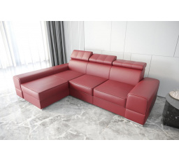 Rohová sedacia súprava ROYAL prírodná koža 295x185 - ľavá, prírodná koža - voliteľná farba