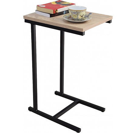 Odkladací stolík Loft II – v rôznych farbách – dub Sonoma, čierny mat Odkladací stolík Loft II – v rôznych farbách – dub Sonoma, čierny mat