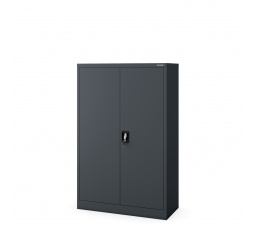 Kancelárska kovová skriňa na dokumenty KEVIN, 900 x 1400 x 400 mm, antracit
