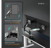 Dvojitý držiak na monitory 49 palcov, šedo-čierny RGB X-Arm Dual