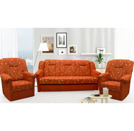 Sedacia súprava Panda A 3f+1+1+1 Irga tehla