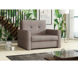 Vivian Bis I béžovo-červené kreslo