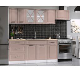 Kuchynská linka Magda 240/180 ružová MAT