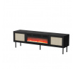 TV komoda JUTA RTV, čierna matná