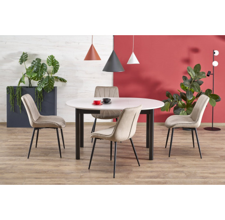 Jedálenský stôl RINGO, kašmír/čierna