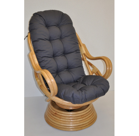 Vankúš na kreslo Swivel sivý keper