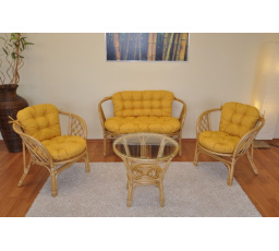 Podušky na súpravu Bahama veľká komplet žltý melír