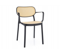 Jedálenská stolička BALI II, béžová/čierna