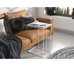 Pomocný stolík DRU Biela+Betón