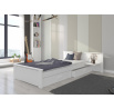 Posteľ ALDEX SHELF 200x90 Biela+Sonoma